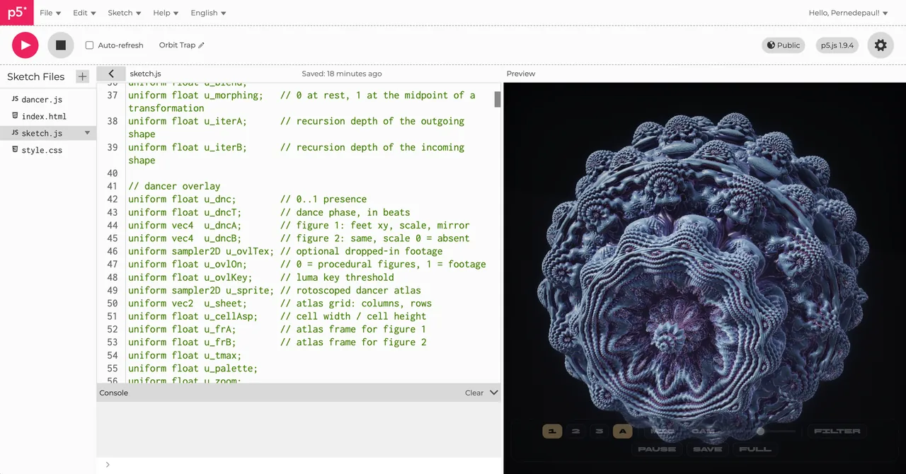 Orbit Trap generative art and creative coding by Zandani Zidan, image 6